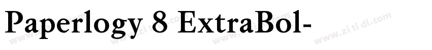 Paperlogy 8 ExtraBol字体转换